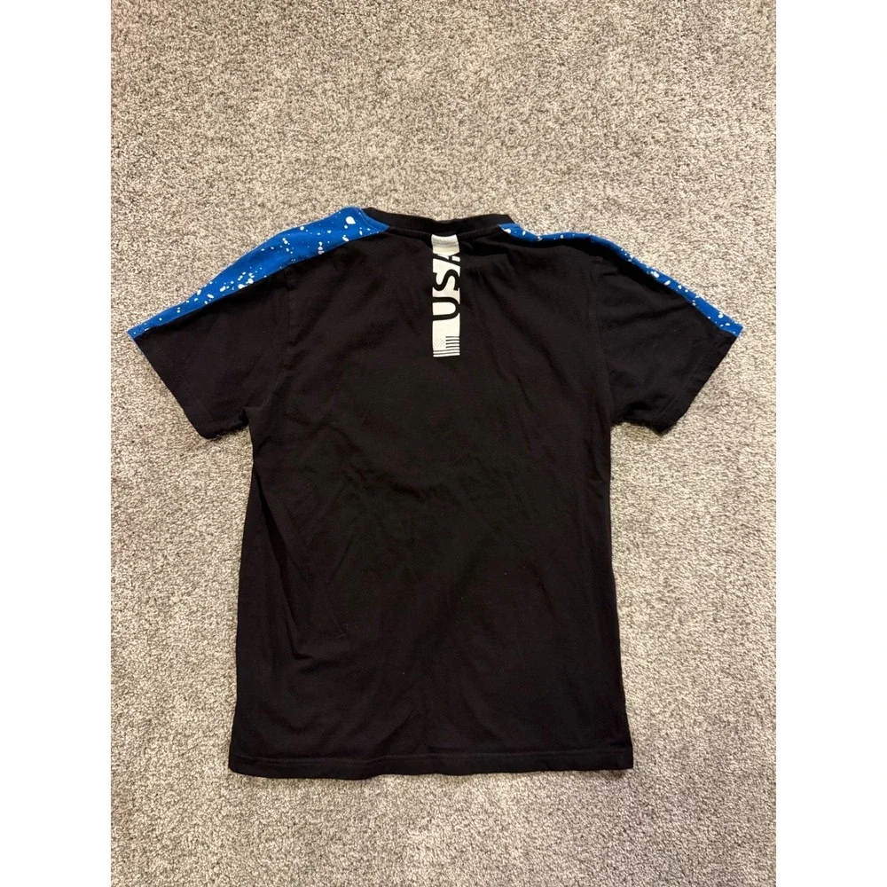 Southpole‎ NASA Logo Graphic T Shirt Mens Small Black Blue Space